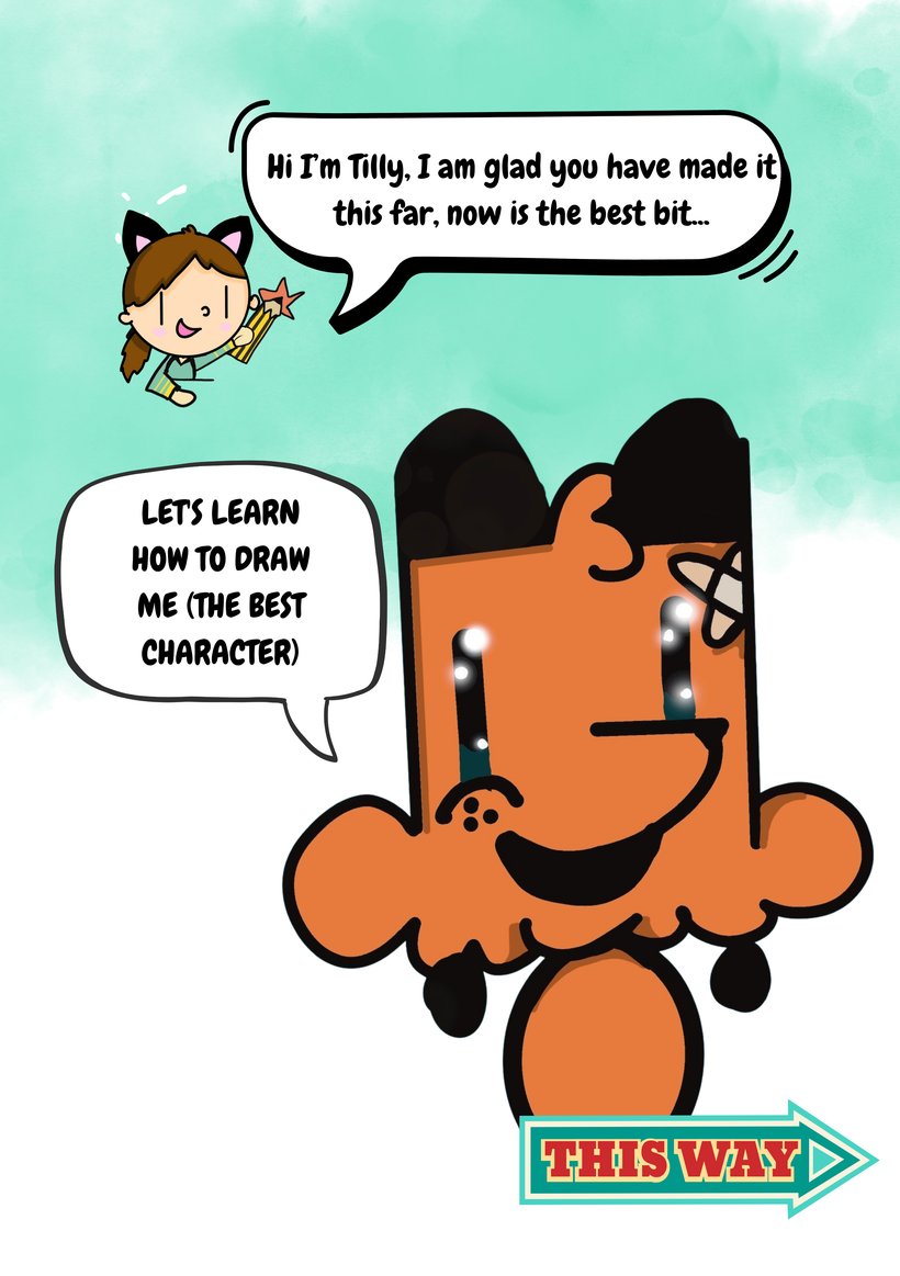 Matilda introduces the drawing tutorial: let's learn how to draw Tigy